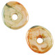 DQ Grieks keramiek kraal donut - Light green-orange